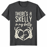 Halloween Pregnancy spooky mama announcement t-shirt in dark heather grey