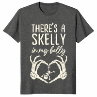 Halloween Pregnancy spooky mama announcement t-shirt in dark heather