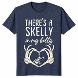 Halloween Pregnancy spooky mama announcement t-shirt in heather navy