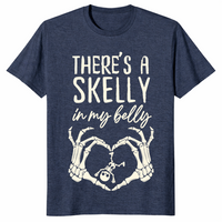 Halloween Pregnancy spooky mama announcement t-shirt in heather navy