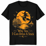 Halloween witch shirt black