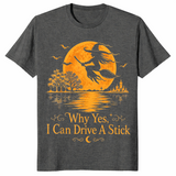 Halloween witch shirt dark heather