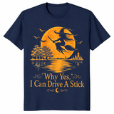 Halloween witch shirt navy