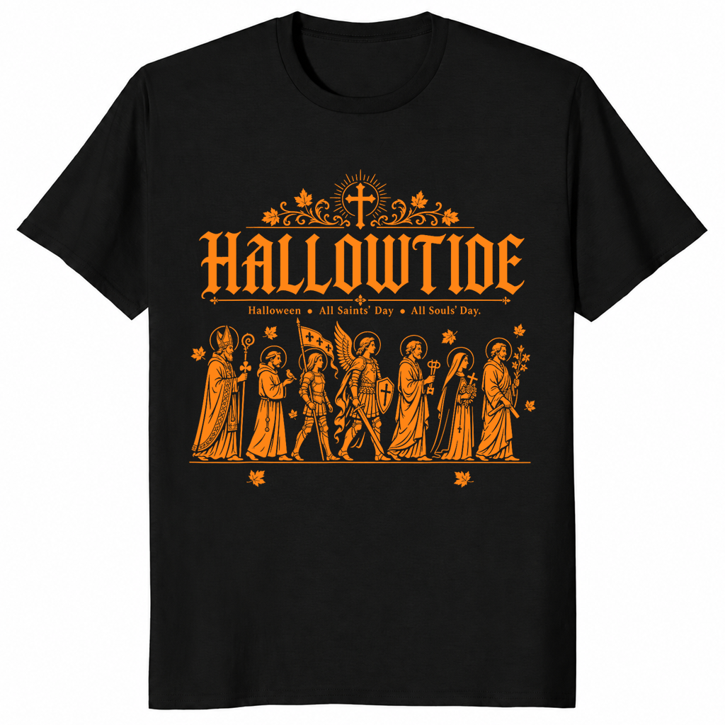 Hallowtide triduum shirt in black