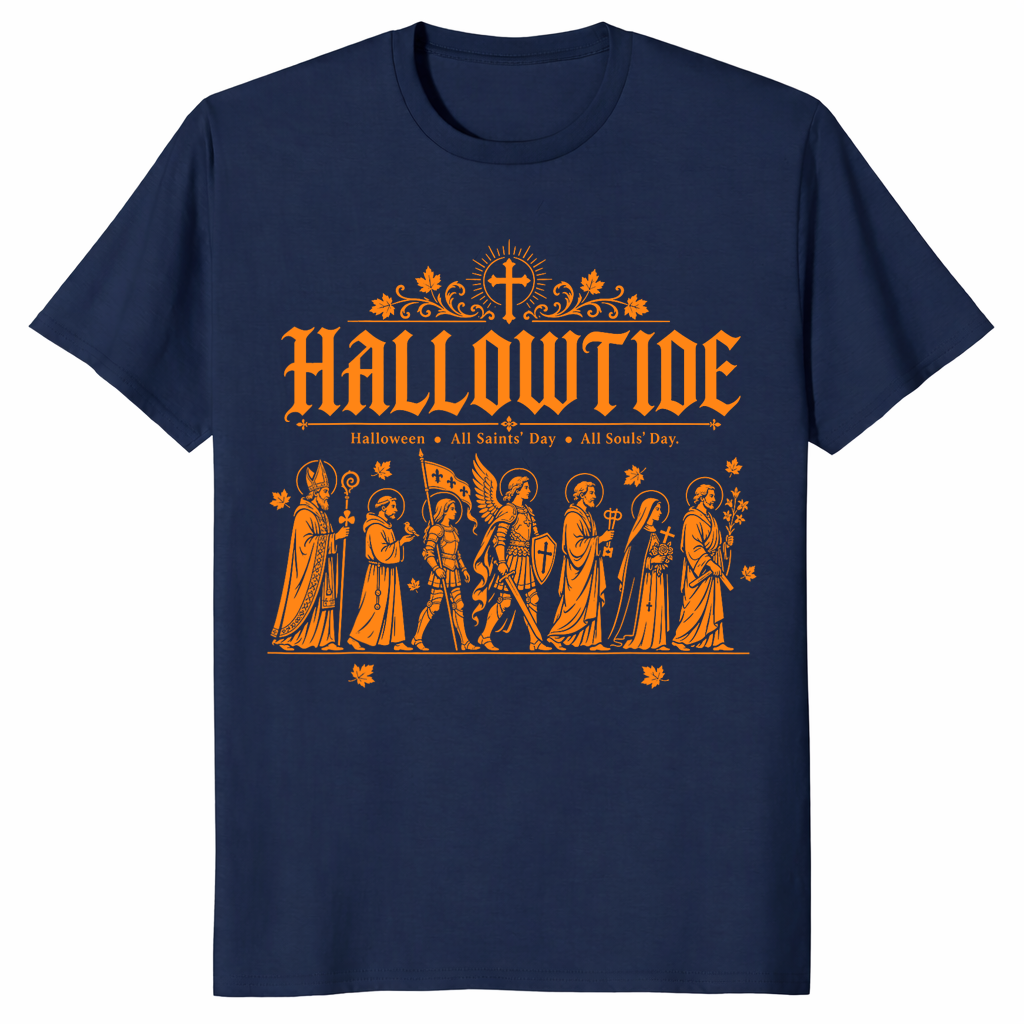 Hallowtide triduum shirt in navy