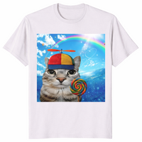 Happy Cat Dreamcore Shirt T-Shirt in Ice Grey