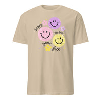 Cuccico Happy To See Your Face Shirt in Sand – Teacher Back To School Shirt