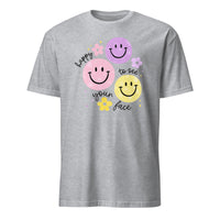 Cuccico Happy To See Your Face Shirt in Sport Grey – Comfortable Teacher Shirt for Back To 