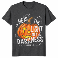 He is the light shirt dark heather grey