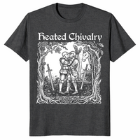 Heated Chivalry Medieval Knights Kissing Funny T-Shirt | Pride Tee | Cuccico