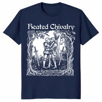 Heated Chivalry Medieval Knights Kissing Funny T-Shirt | Pride Tee | Cuccico