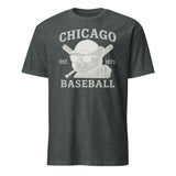 Vintage Chicago Cubs Walking Bear Retro Baseball T-Shirt in heather navy
