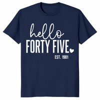 Hello forty five shirt in navy