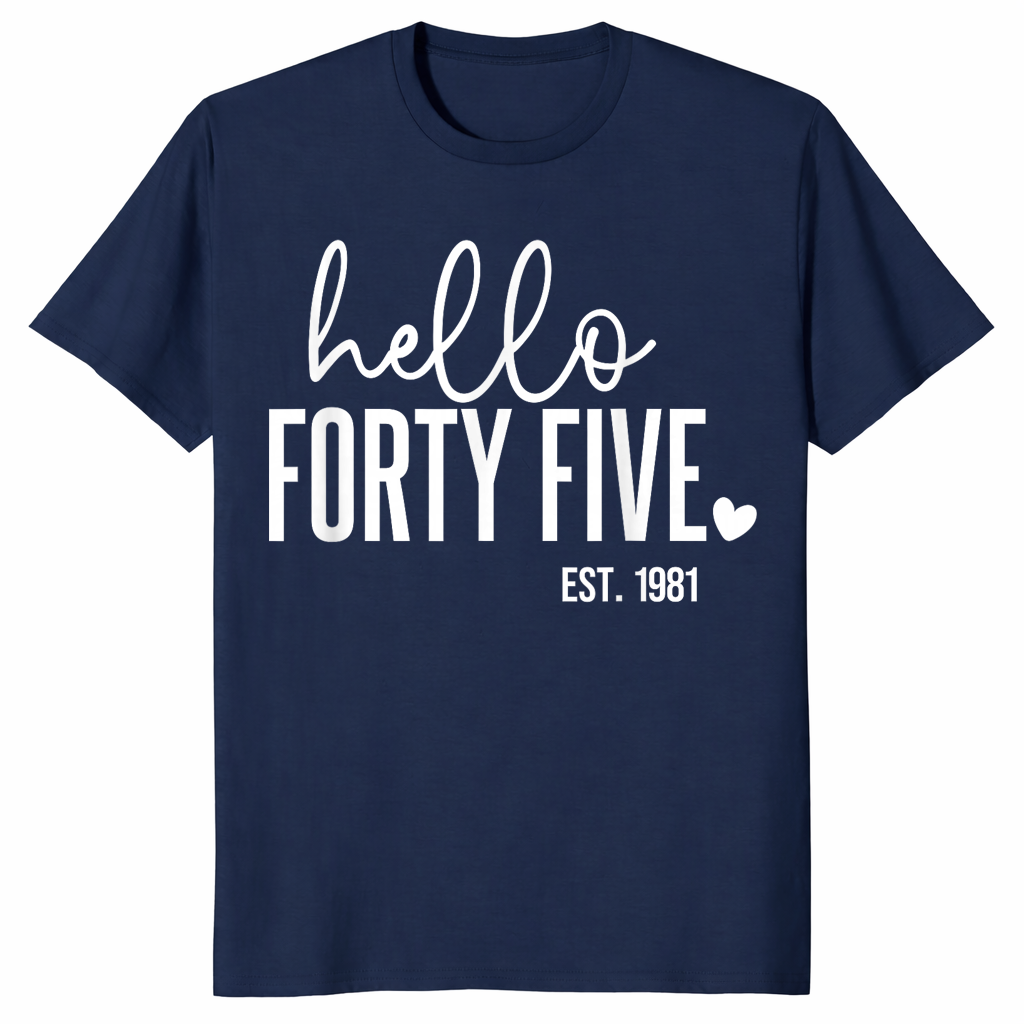 Hello forty five shirt in navy