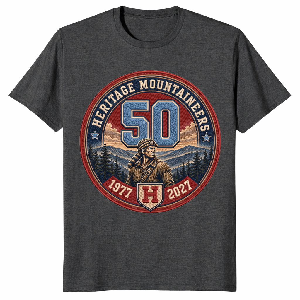 Heritage mountaineers shirt dark heather grey