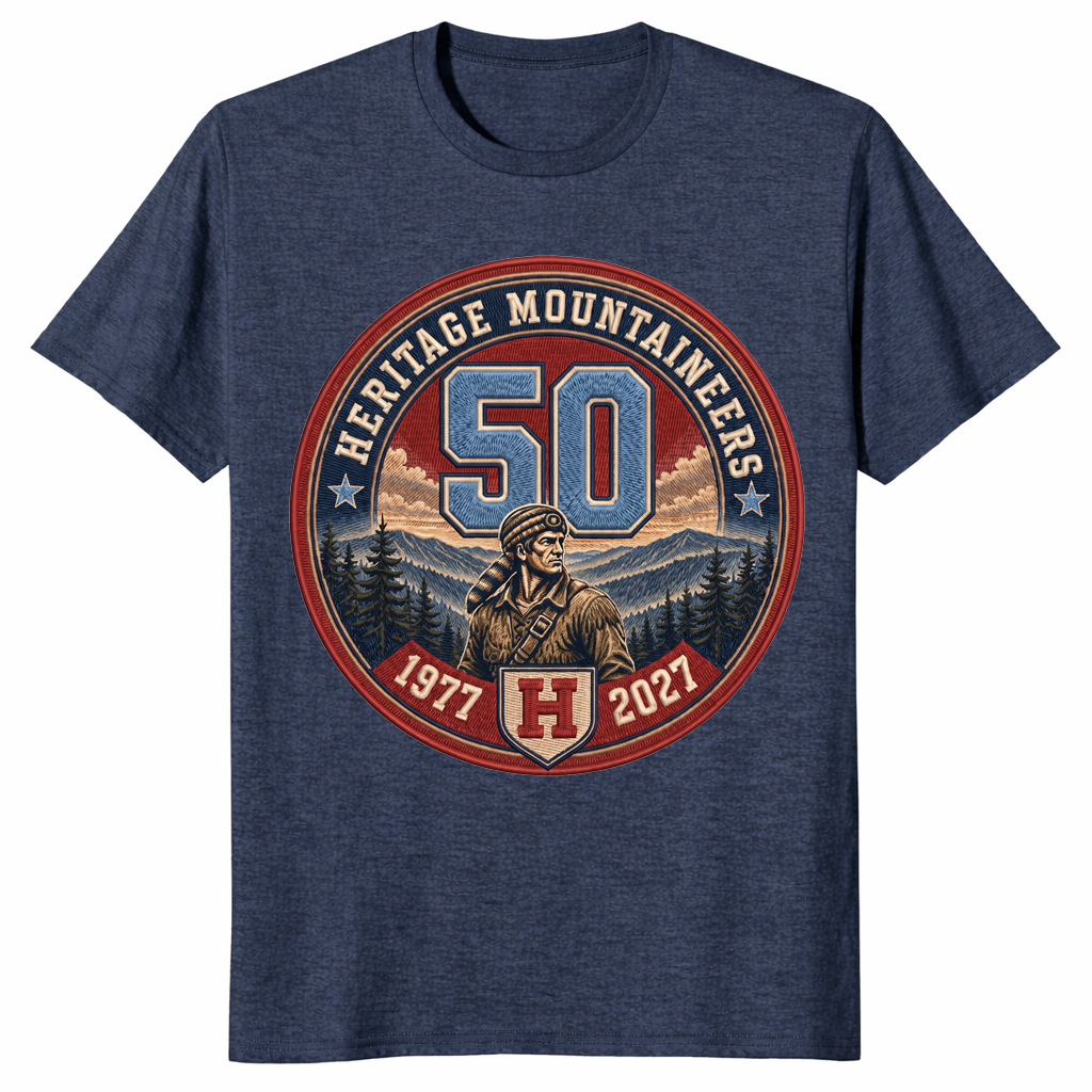 Heritage mountaineers shirt heather navy