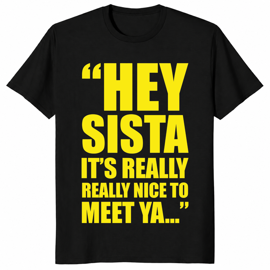 Hey Sista shirt in black