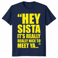 Hey Sista shirt in navy