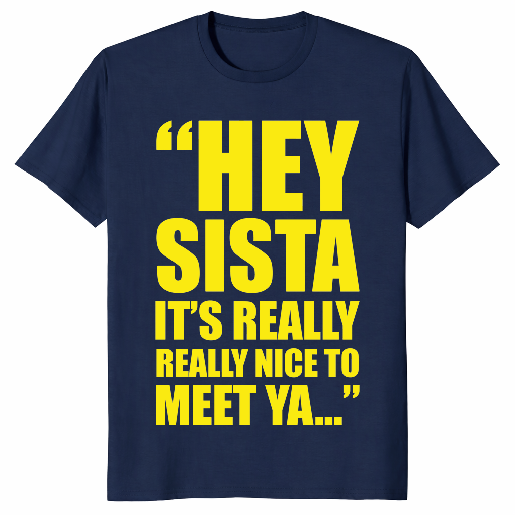 Hey Sista shirt in navy