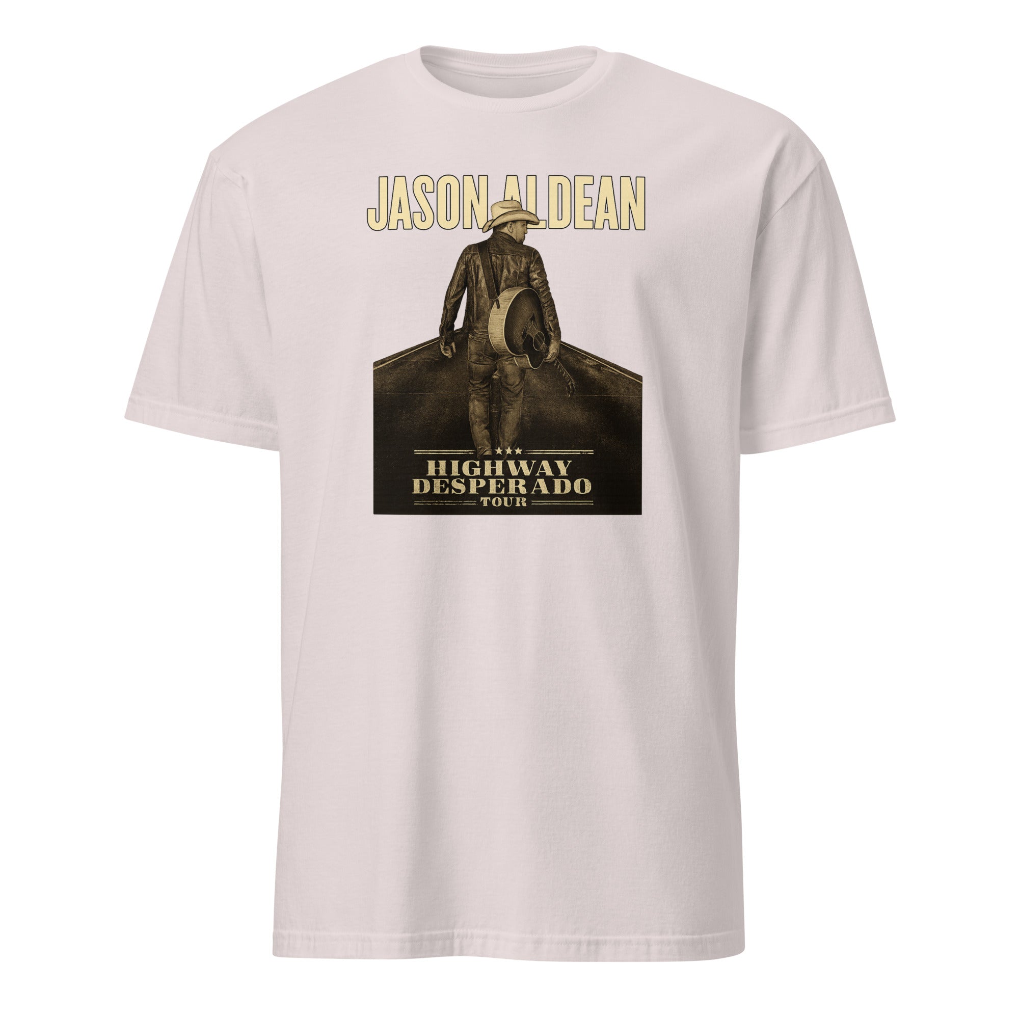 Highway Desperado Tour T-Shirt in Ice Grey featuring Jason Aldean by Cuccico