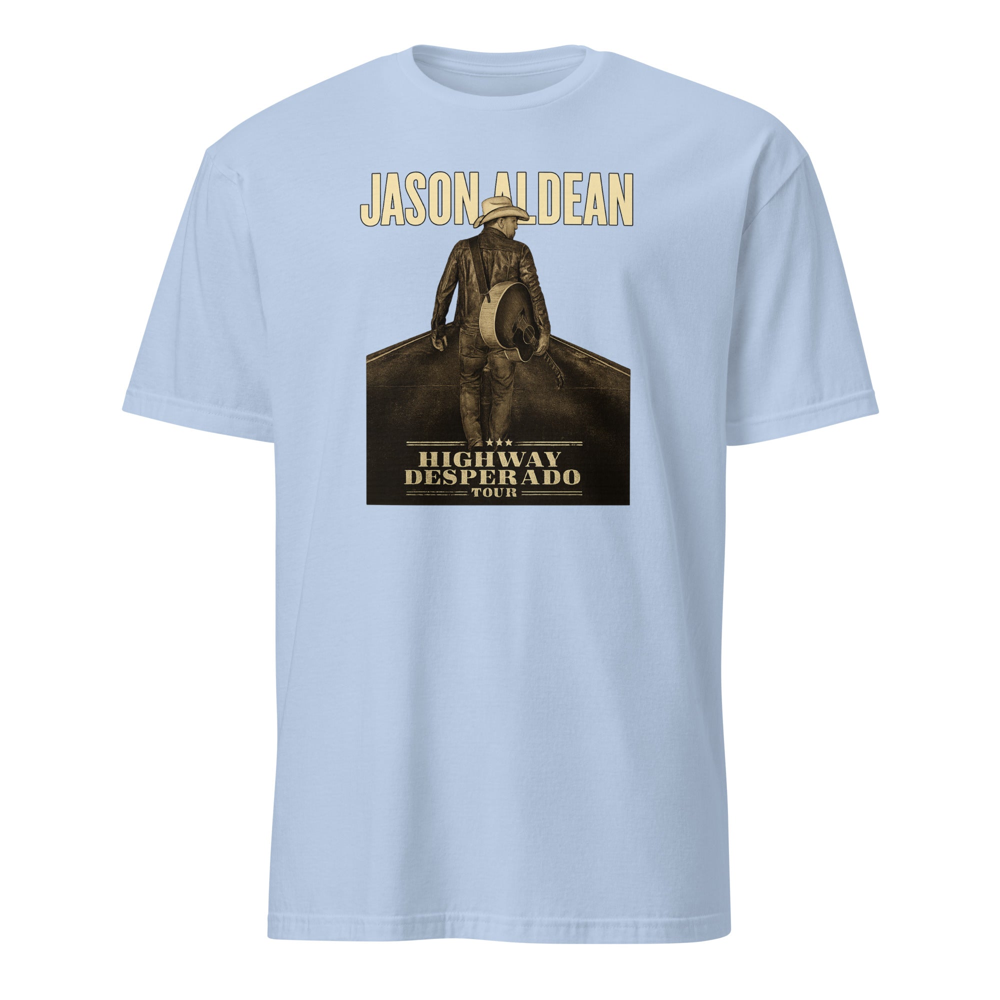 Highway Desperado Tour T-Shirt in Light Blue featuring Jason Aldean by Cuccico