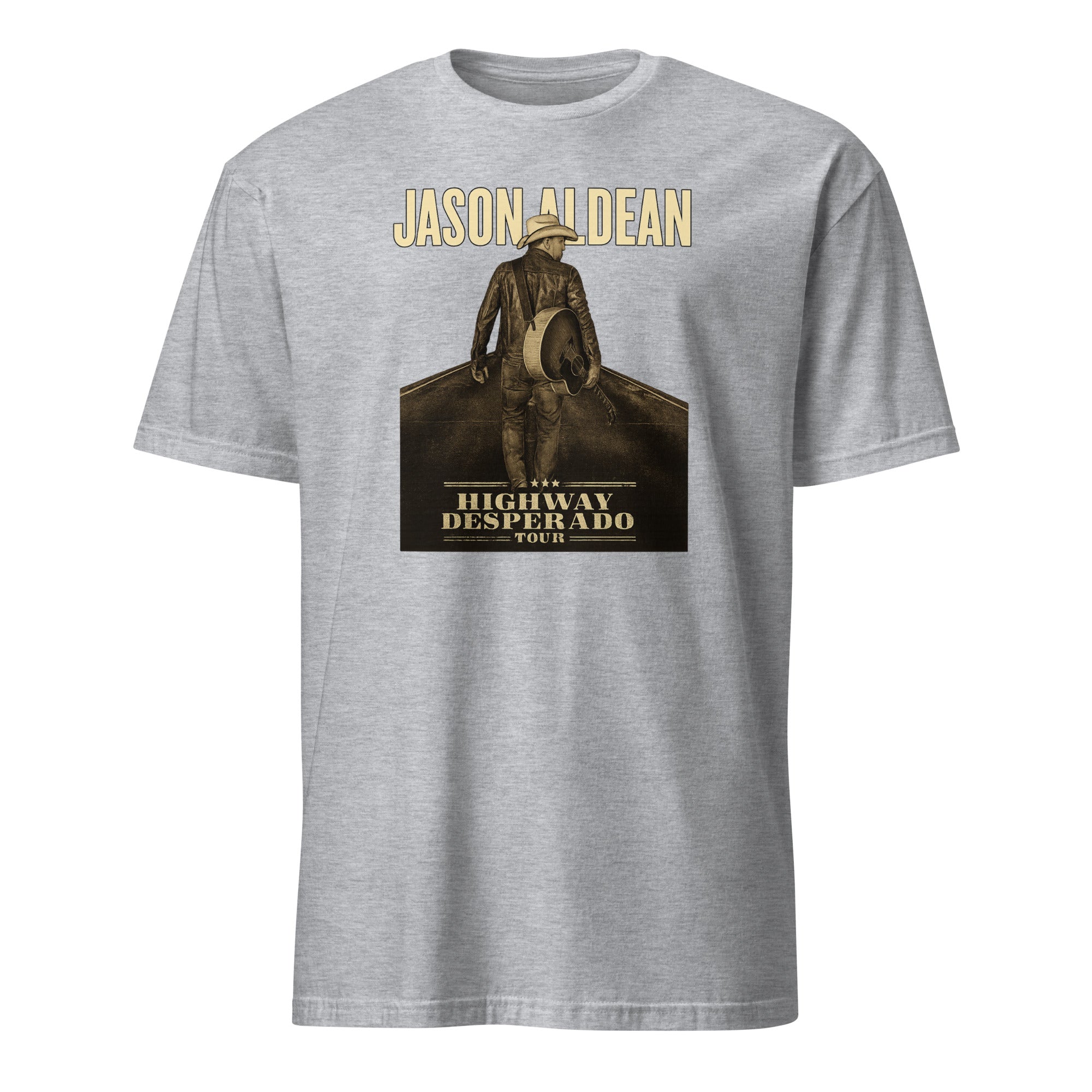 Highway Desperado Tour T-Shirt in Sport Grey featuring Jason Aldean by Cuccico