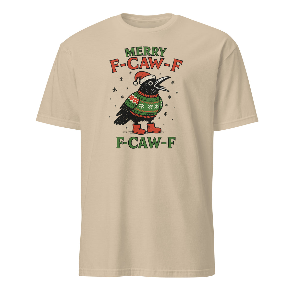 Merry F-Caw-F Christmas Shirt – Funny Holiday Chicken Meme Tee | Christmas 2025 | Cuccico | Cuccico