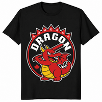 Home Run Dragon shirt in black