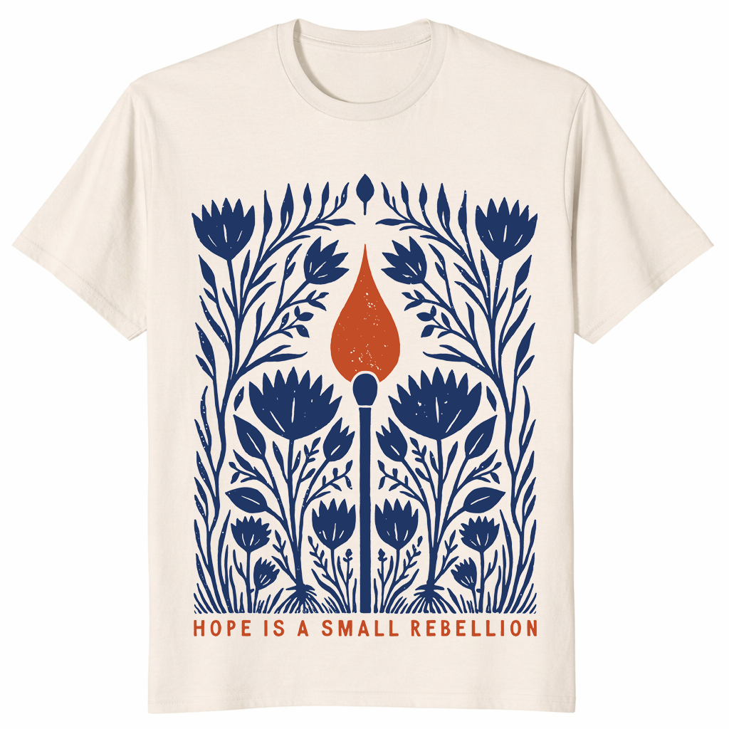Equal rights shirt in natural