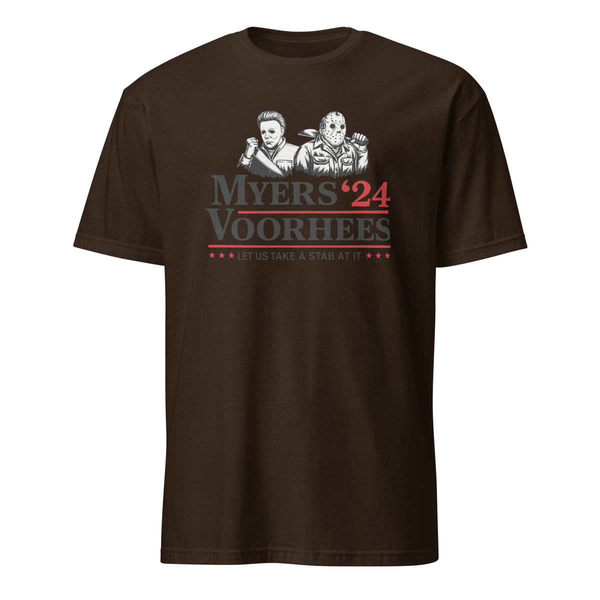 cuccioco-dark-chocolate.jpg	Horror Villain Election Shirt in dark chocolate by Cuccico