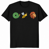 Hose bee lion shirt in black