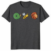 Hose bee lion shirt dark heather grey