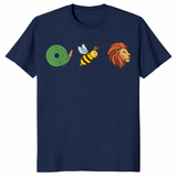 Hose bee lion shirt in navy