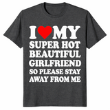 Hot Girlfriend Shirt dark heather grey