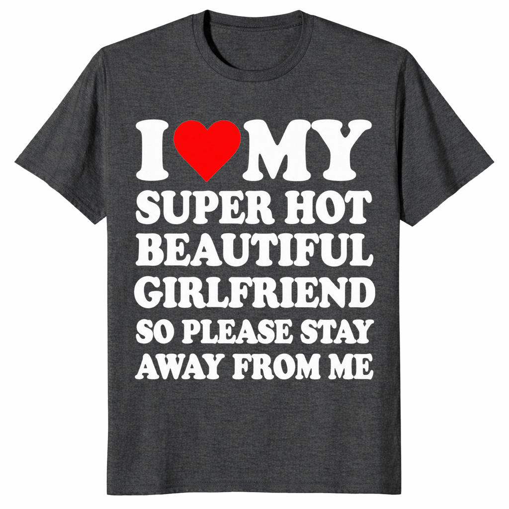 Hot Girlfriend Shirt dark heather grey