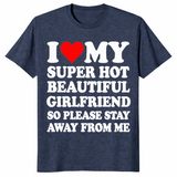 Hot Girlfriend Shirt dark heather