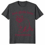 Hot girls love raccoons shirt in dark heather grey