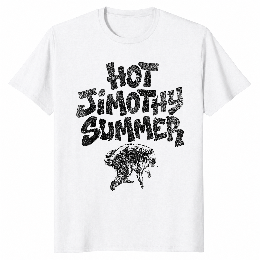 Jimothy HOT Summer Heatwave Viral Raccoon Meme T-Shirt | Cuccico