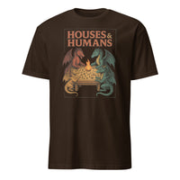 Houses and Humans D&D Shirt in Dark Chocolate – Funny Dragons Playing Humans Parody Tee