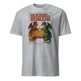 Houses and Humans D&D Shirt in Sport Grey – Funny Dragons Playing Humans Parody Tee