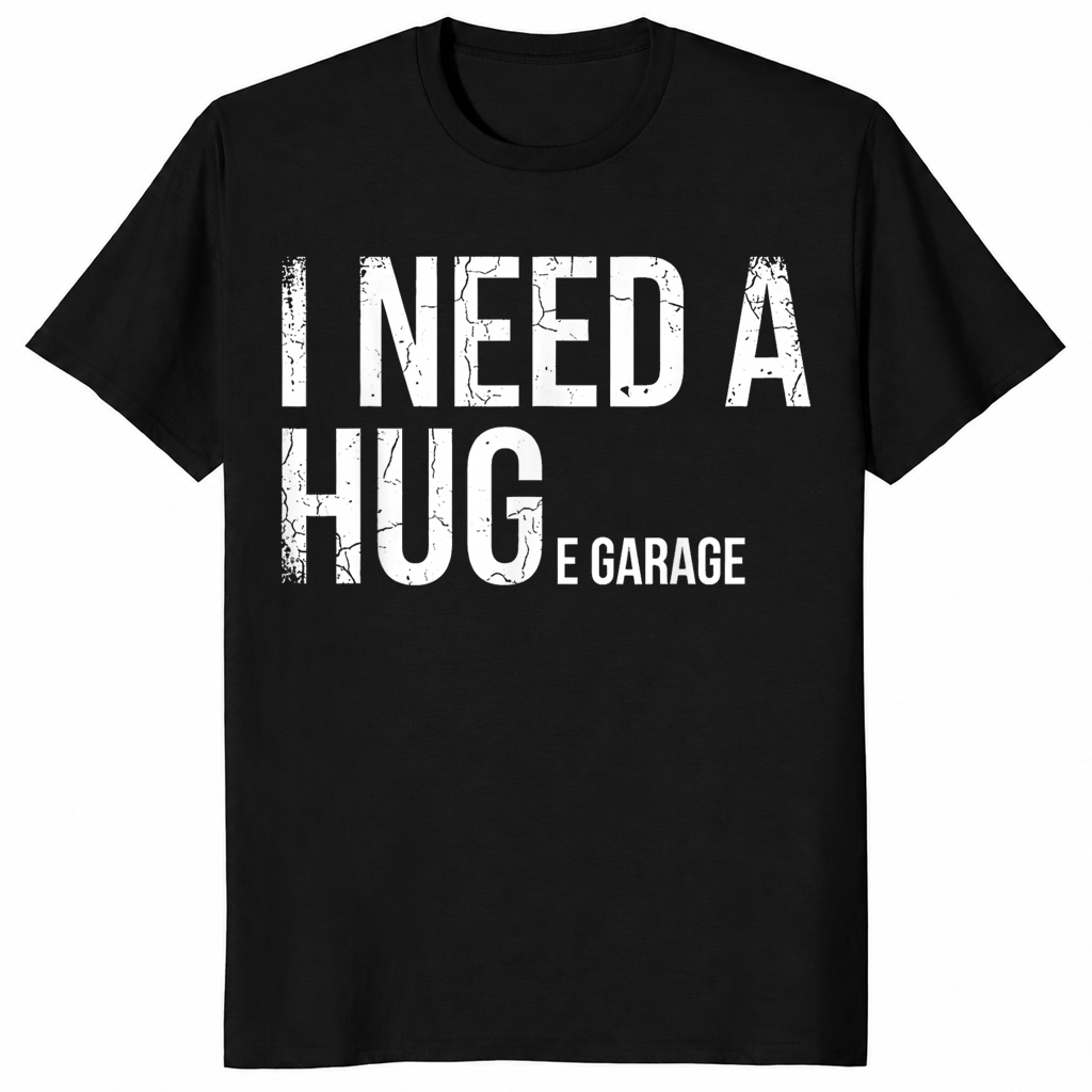 I Need A Huge Garage Funny Mechanic Car Enthusiast T-Shirt | Cuccico