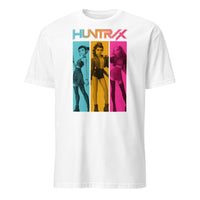 Huntrix Girls Shirt in white featuring Rumi, Mira, and Zoey K-pop Demon Hunters design