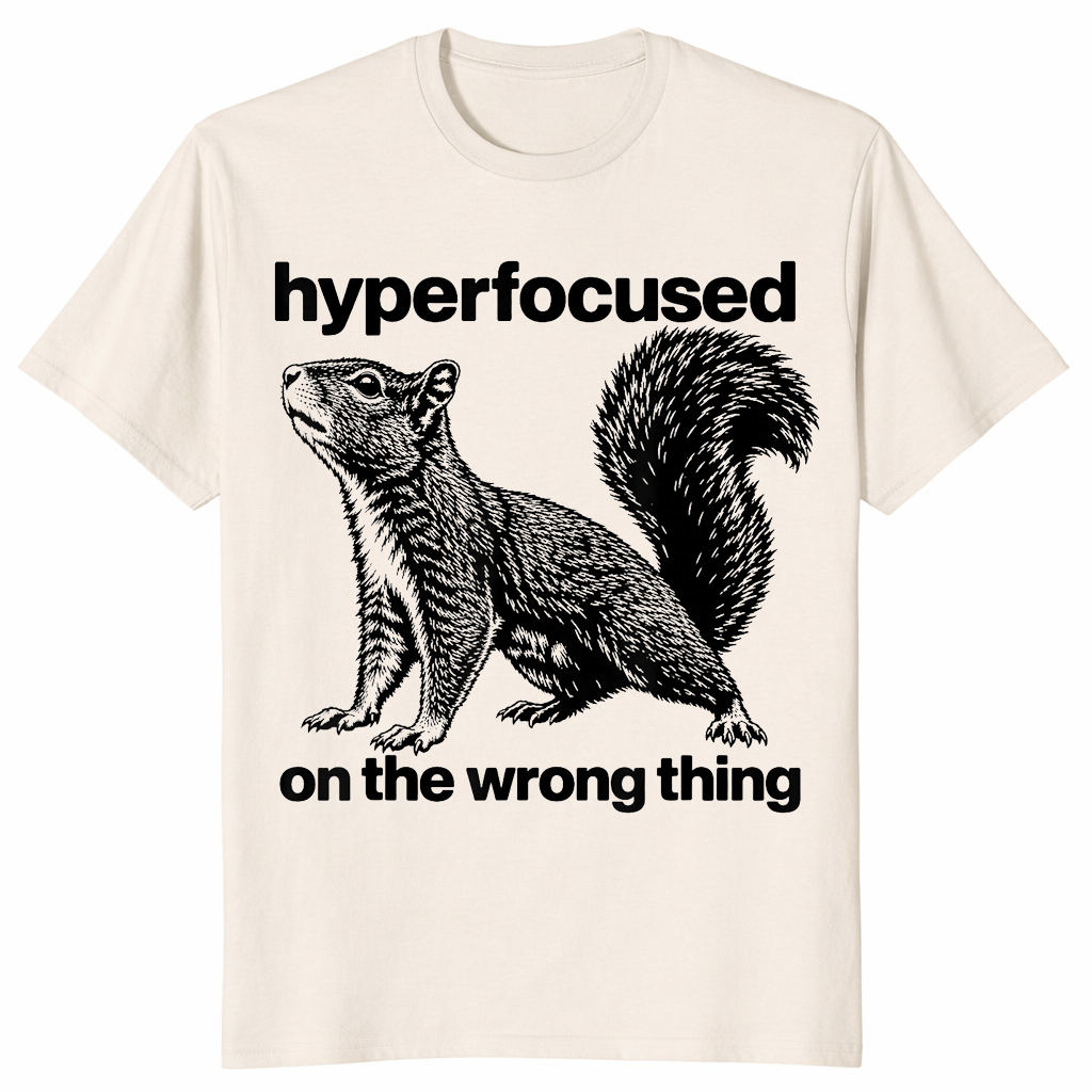 Hyperfocused On The Wrong Thing Shirt natural