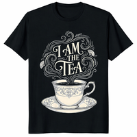 I am the tea shirt design featuring spilling the tea shirt humor and funny tea t shirt style