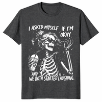 I Asked Myself If I'm Okay Skeleton Comfort Colors T-Shirt | Cuccico