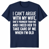 I Cant Argue With My Wife Shirt in navy