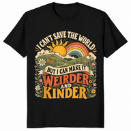 I can't save the world shirt in black