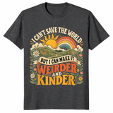 I can't save the world shirt dark heather grey