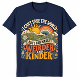 I can't save the world shirt in navy