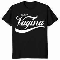 I Enjoy Vagina Funny Parody Shirt Black Adult Humor Graphic Tee